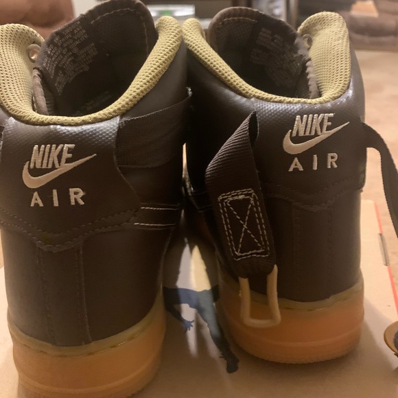 Nike Brown Air-Force Ones - Picture 3 of 3